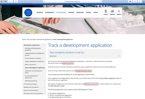 Tracking a Development Application .